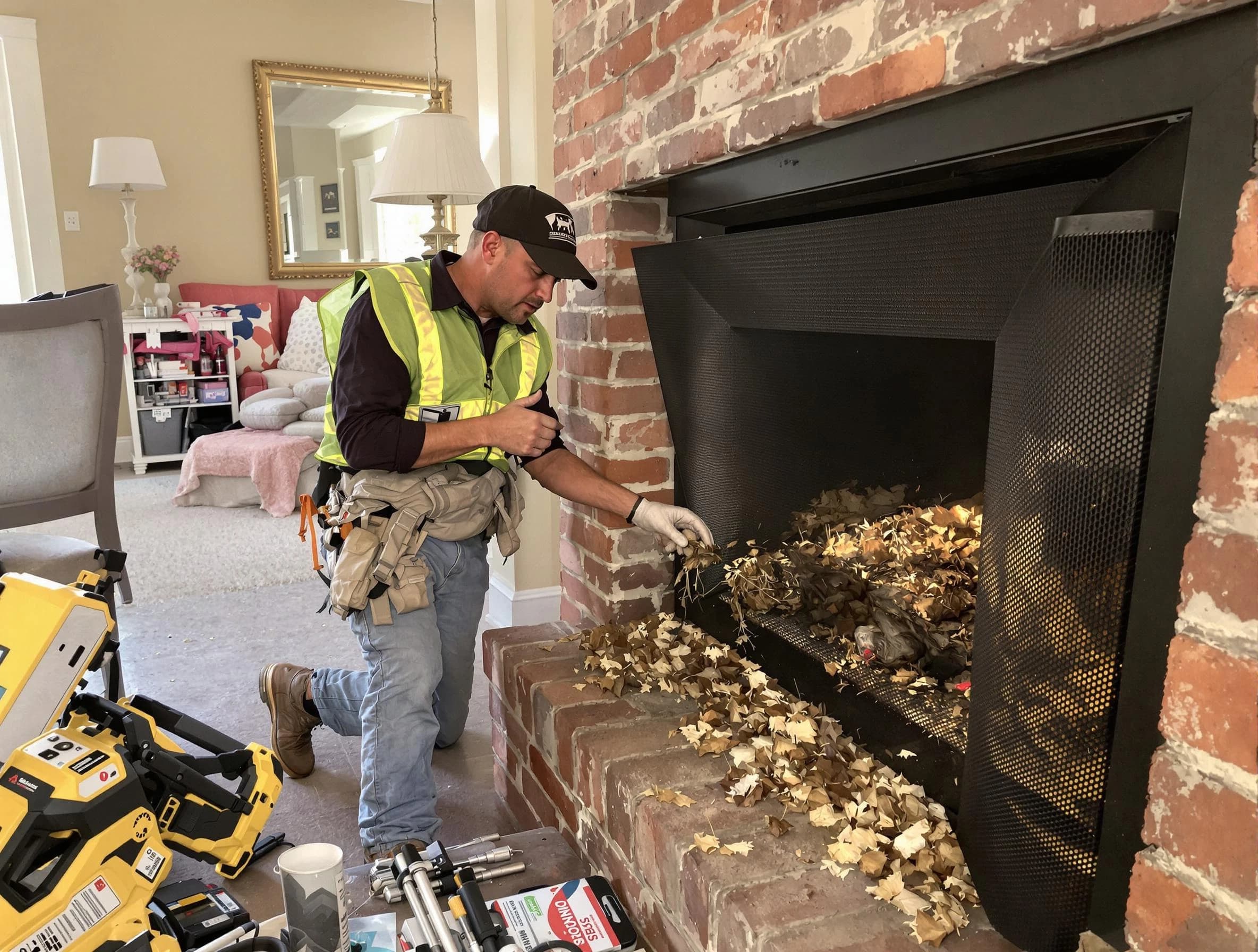 Safe screening installation by McCandless Chimney Sweep in McCandless, PA