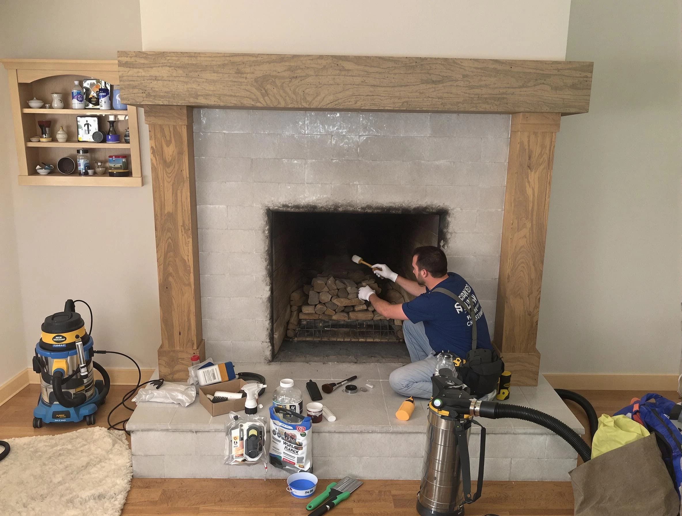 Detailed creosote removal process by McCandless Chimney Sweep in McCandless, PA