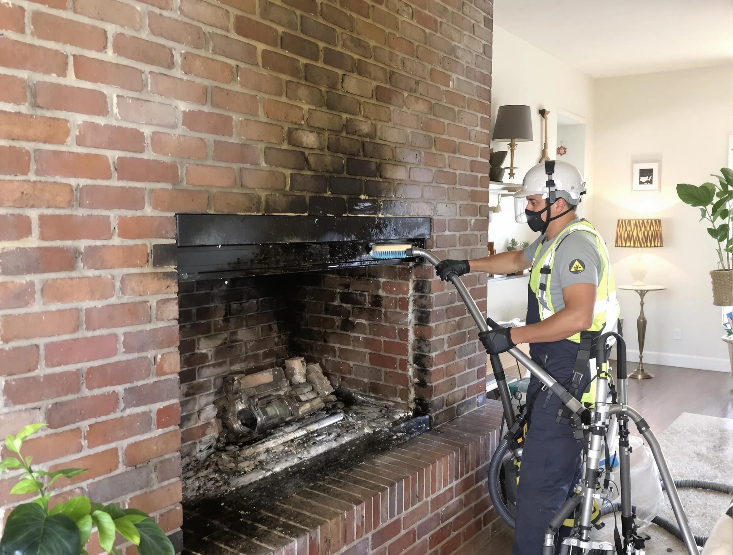 McCandless Chimney Sweep providing fireplace cleaning services in McCandless, PA