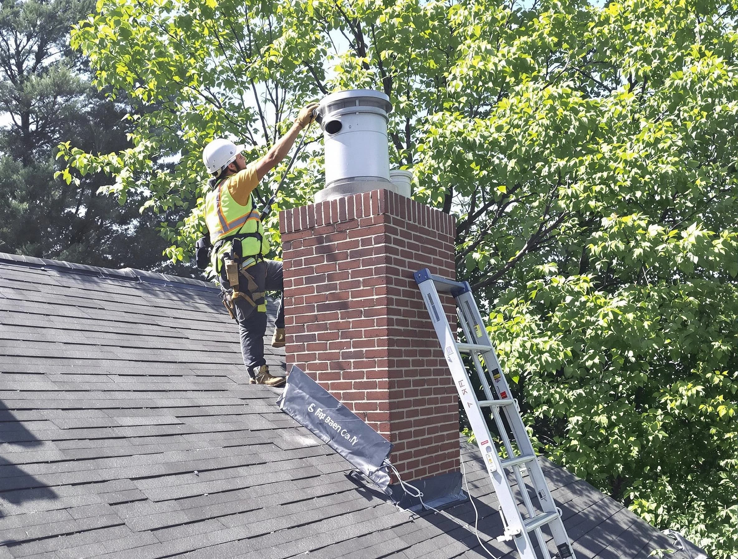 Chimney liner inspection by McCandless Chimney Sweep in McCandless, PA