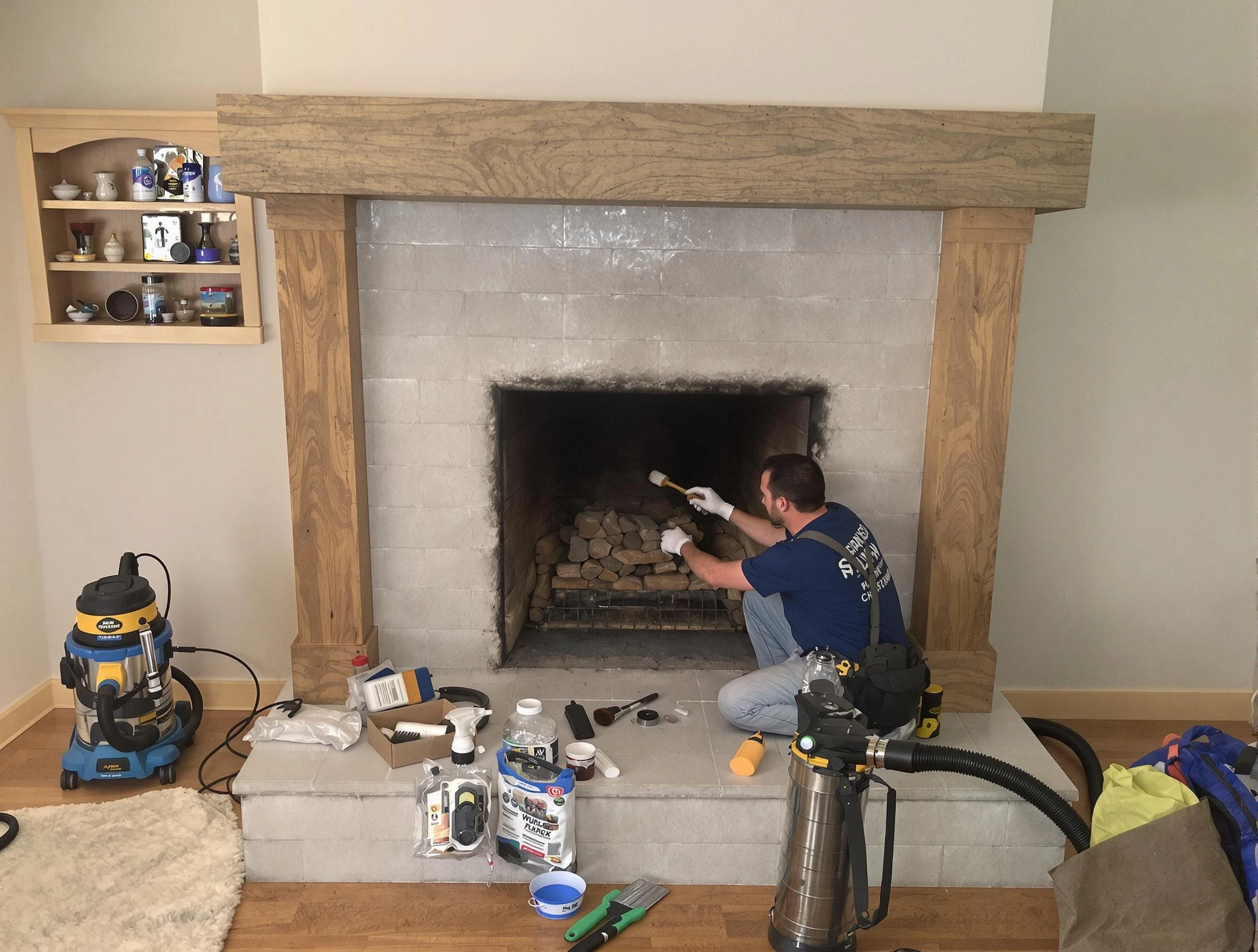 Detailed creosote removal process by McCandless Chimney Sweep in McCandless, PA
